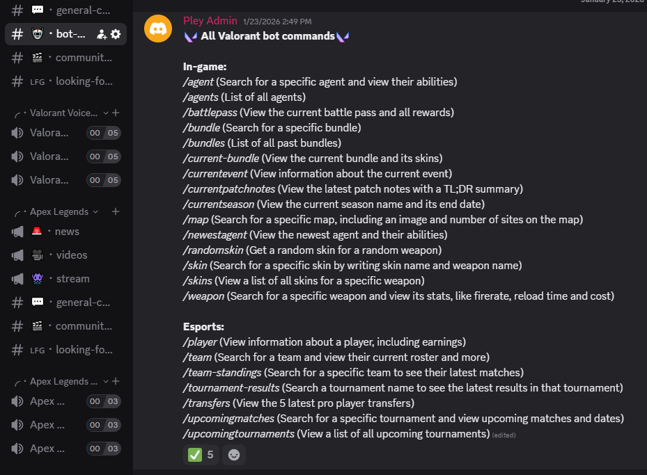 Discord Bot for Pley Discord Server