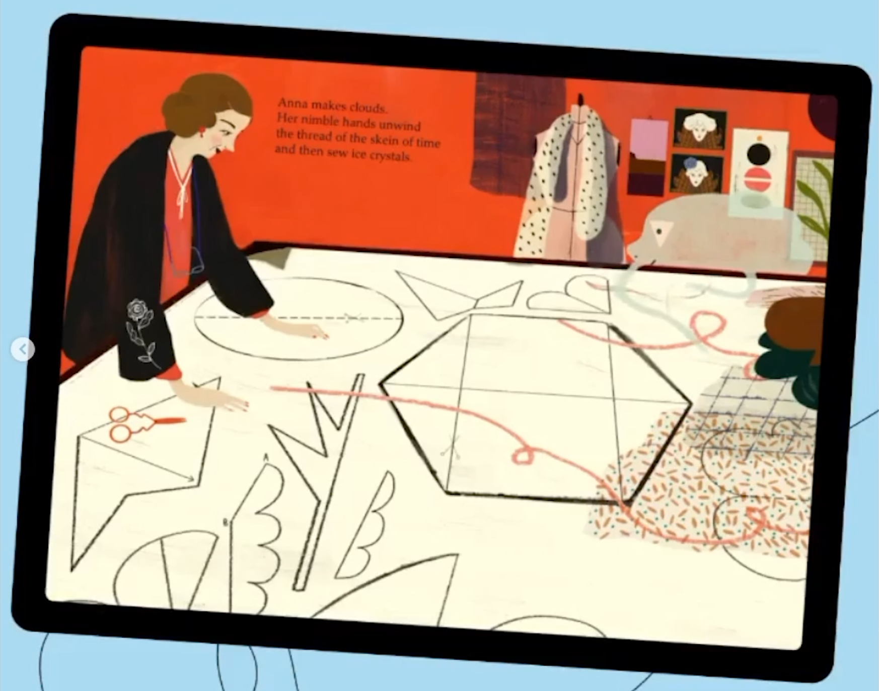 Animation work on "La tailleuse de nuages" 