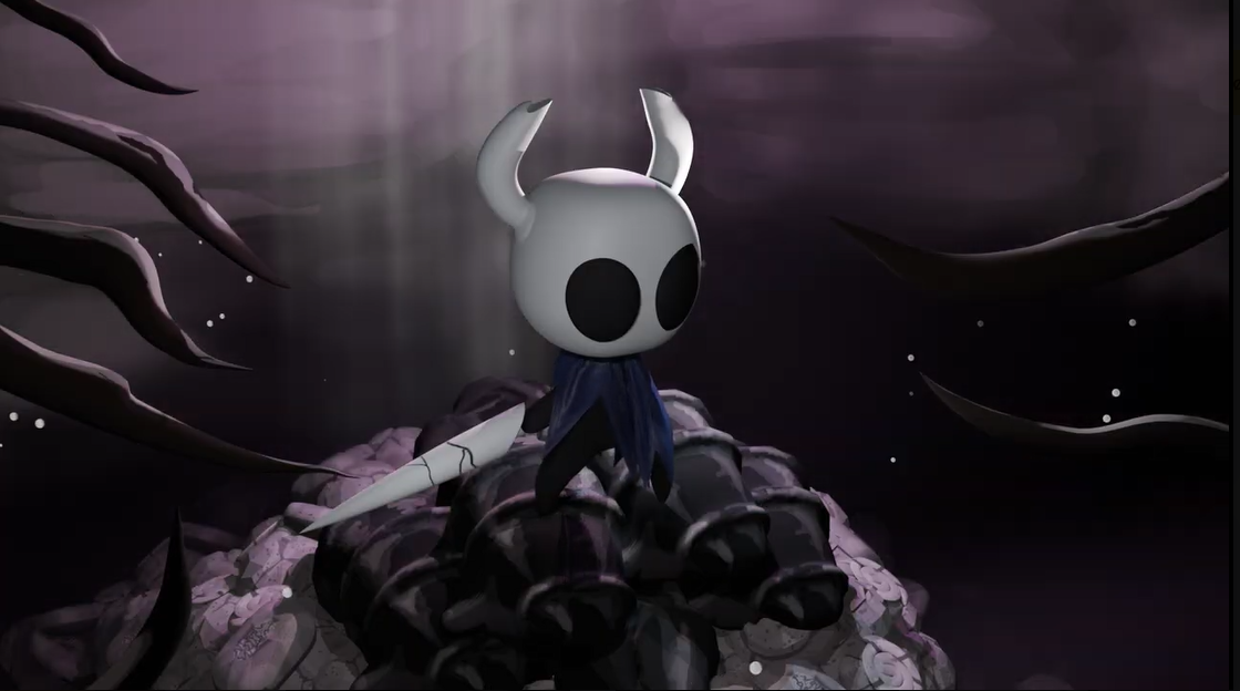 Stylized Hollow Knight Scene – Lighting and Effects Study